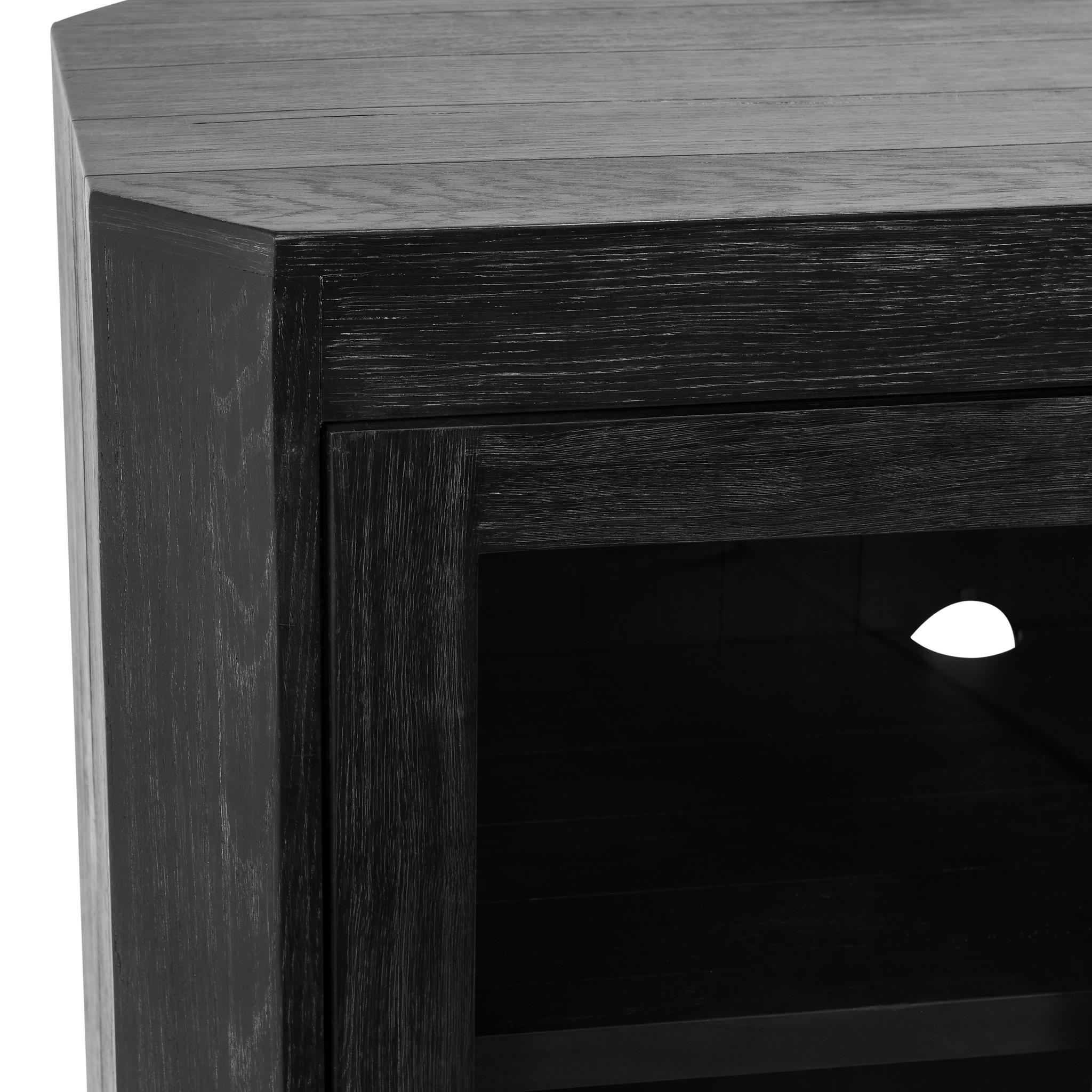 Macarthur 4 Door Cabinet - Aged Black - Antique Black