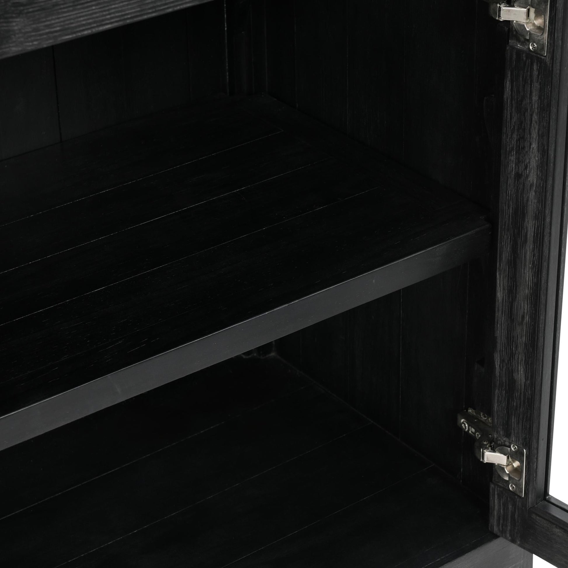 Macarthur 4 Door Cabinet - Aged Black - Antique Black