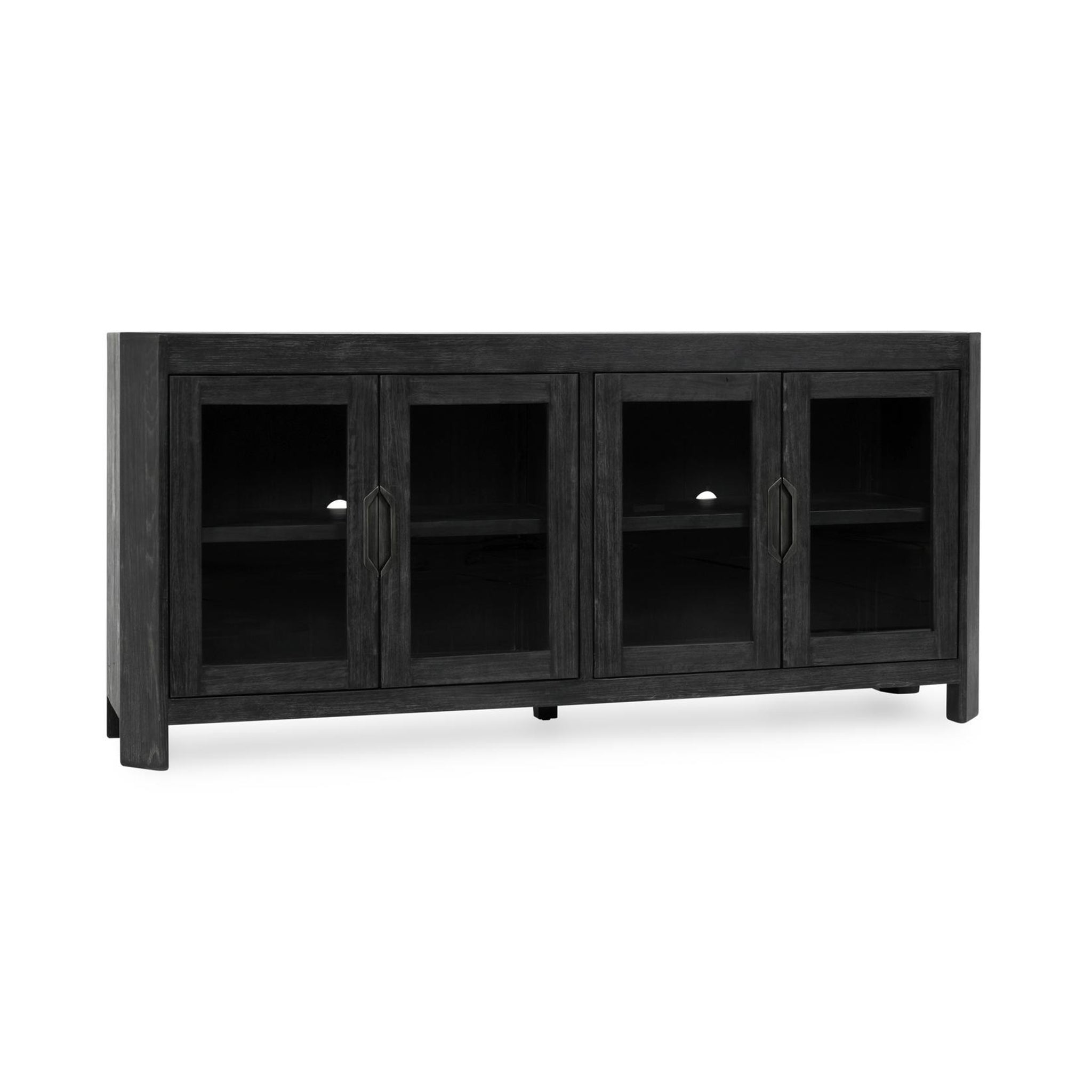 Macarthur 4 Door Cabinet - Aged Black - Antique Black