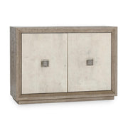 Denver 2 Door Cabinet Distressed - Gray/Antique White