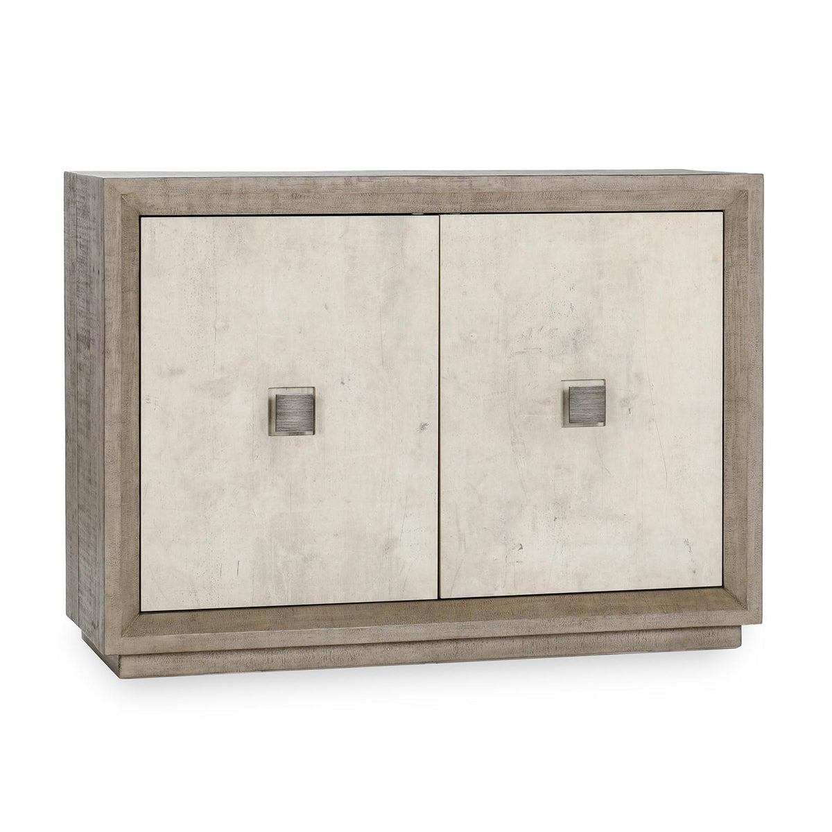 Denver 2 Door Cabinet Distressed - Gray/Antique White