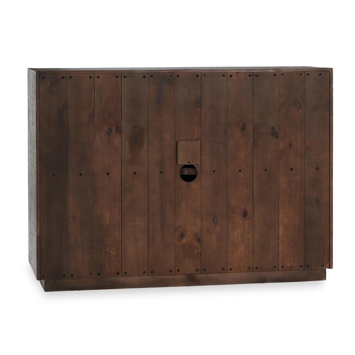 Denver 2 Door Cabinet Distressed - Gray/Antique White