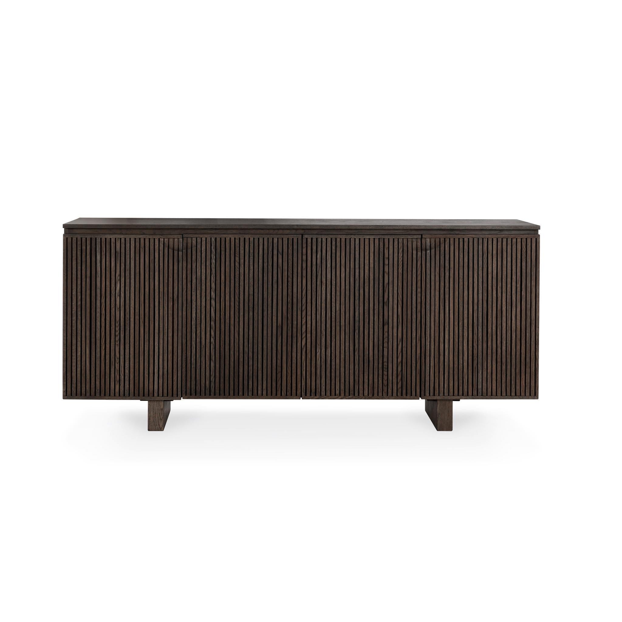 Roya 4 Door Cabinet - Toasted Brown