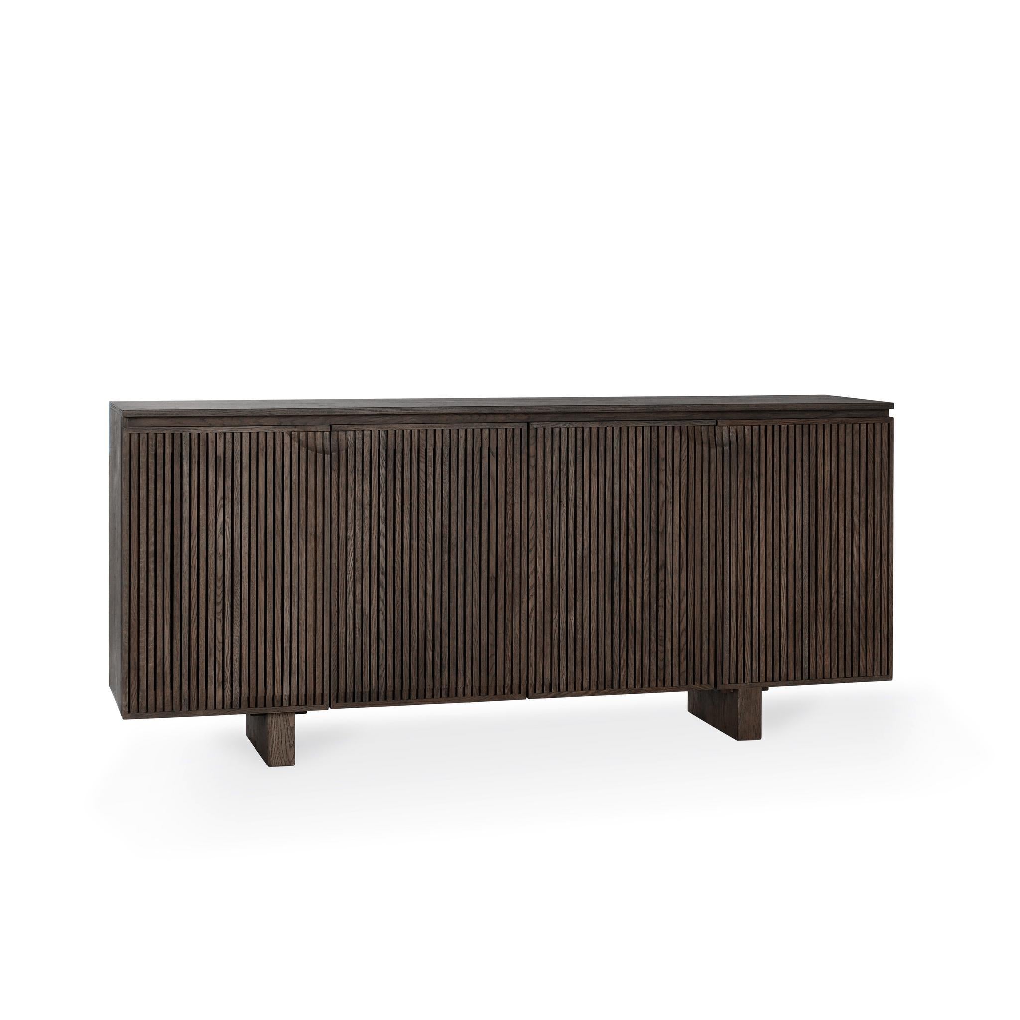 Roya 4 Door Cabinet - Toasted Brown