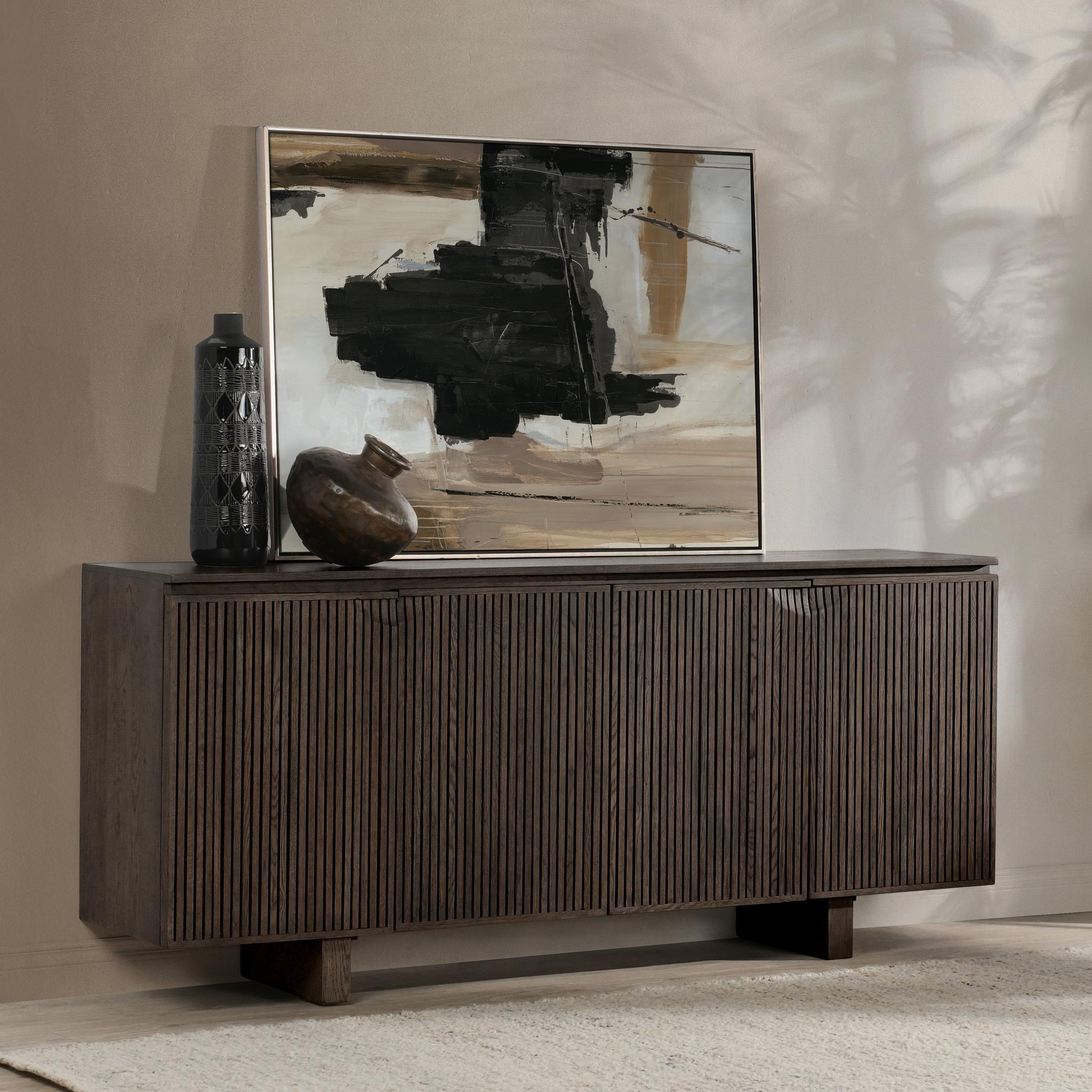 Roya 4 Door Cabinet - Toasted Brown