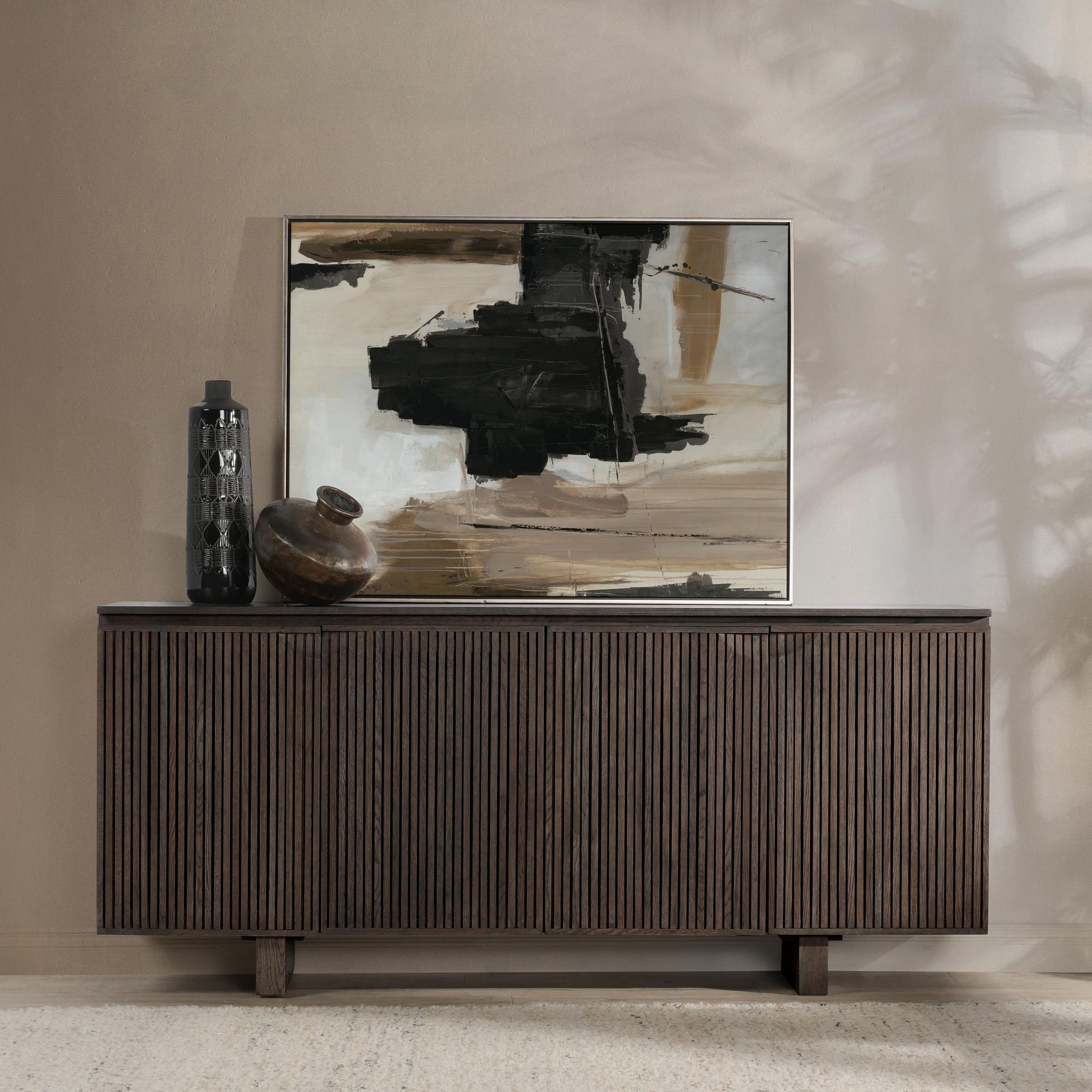 Roya 4 Door Cabinet - Toasted Brown