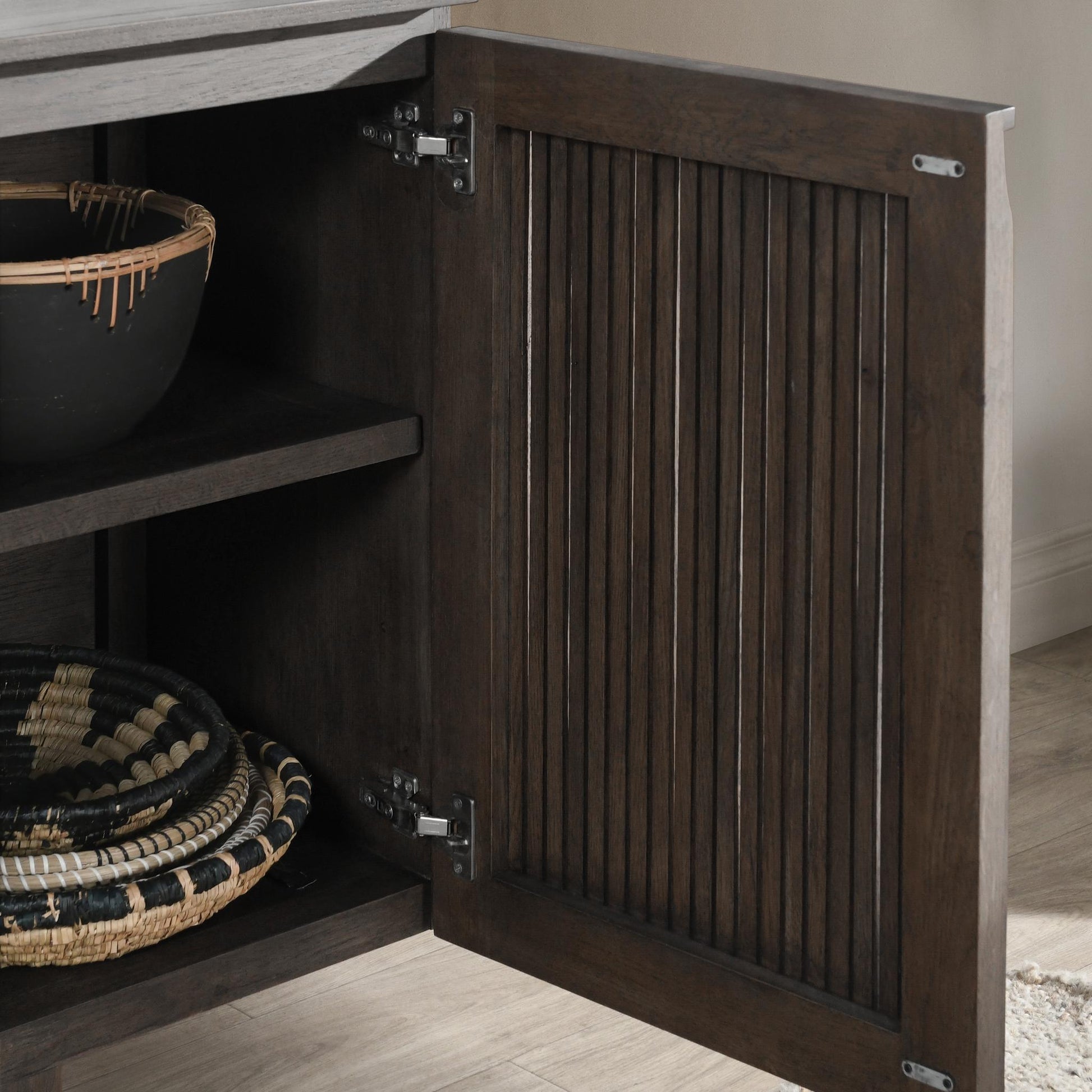 Roya 4 Door Cabinet - Toasted Brown