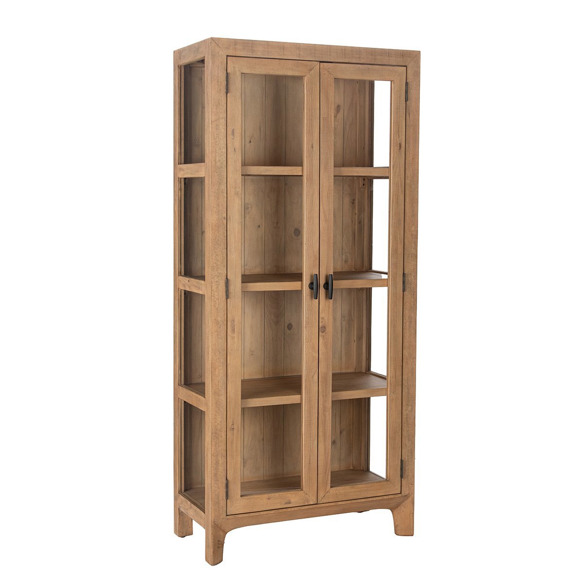 Crest Display Cabinet - Warm Natural