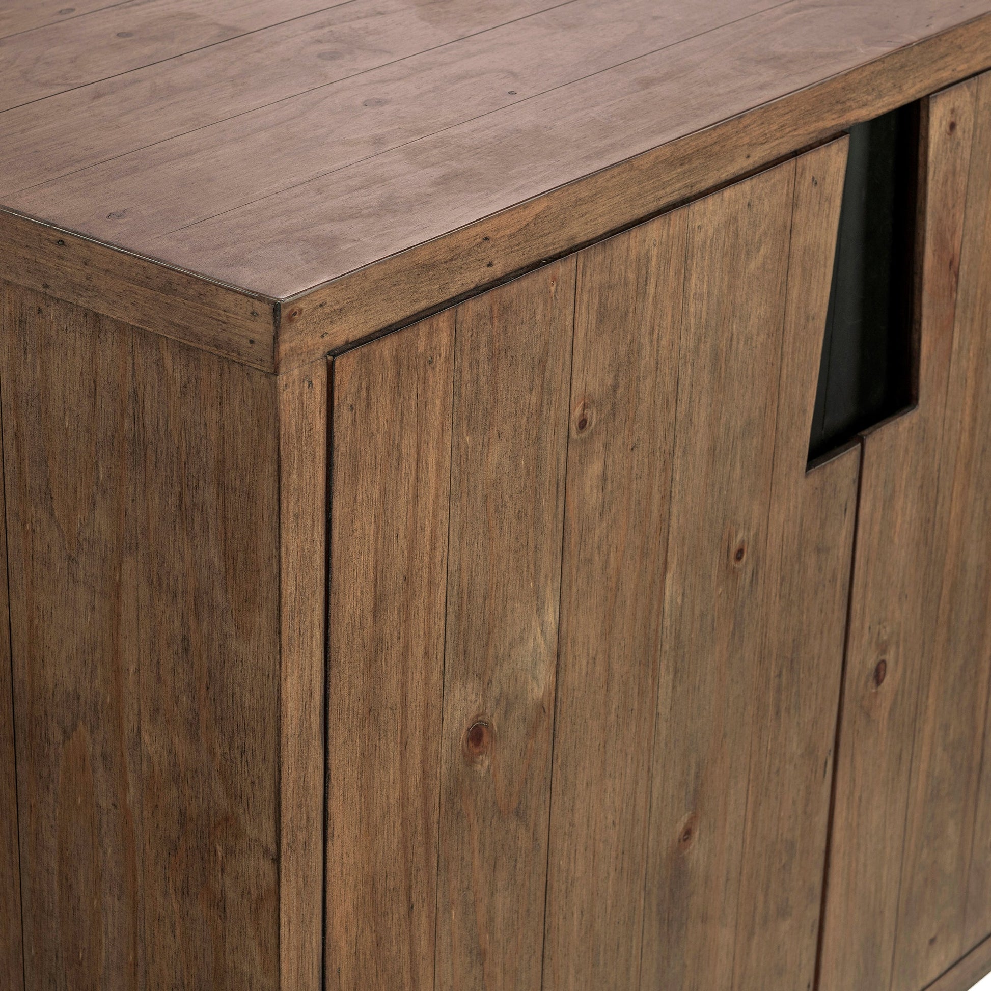Lyra 4 Door Buffet - Smoke Brown