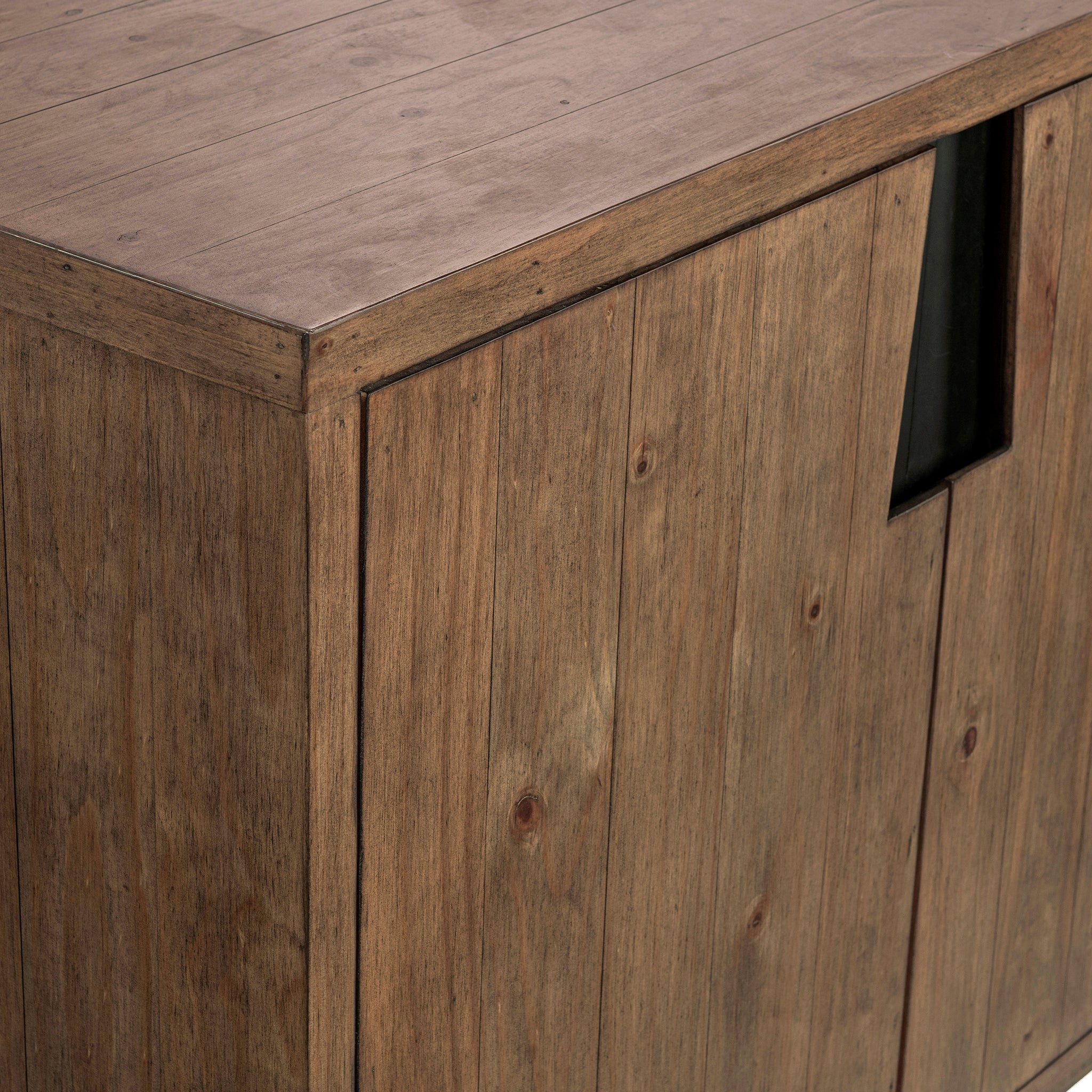 Lyra 4 Door Buffet - Smoke Brown