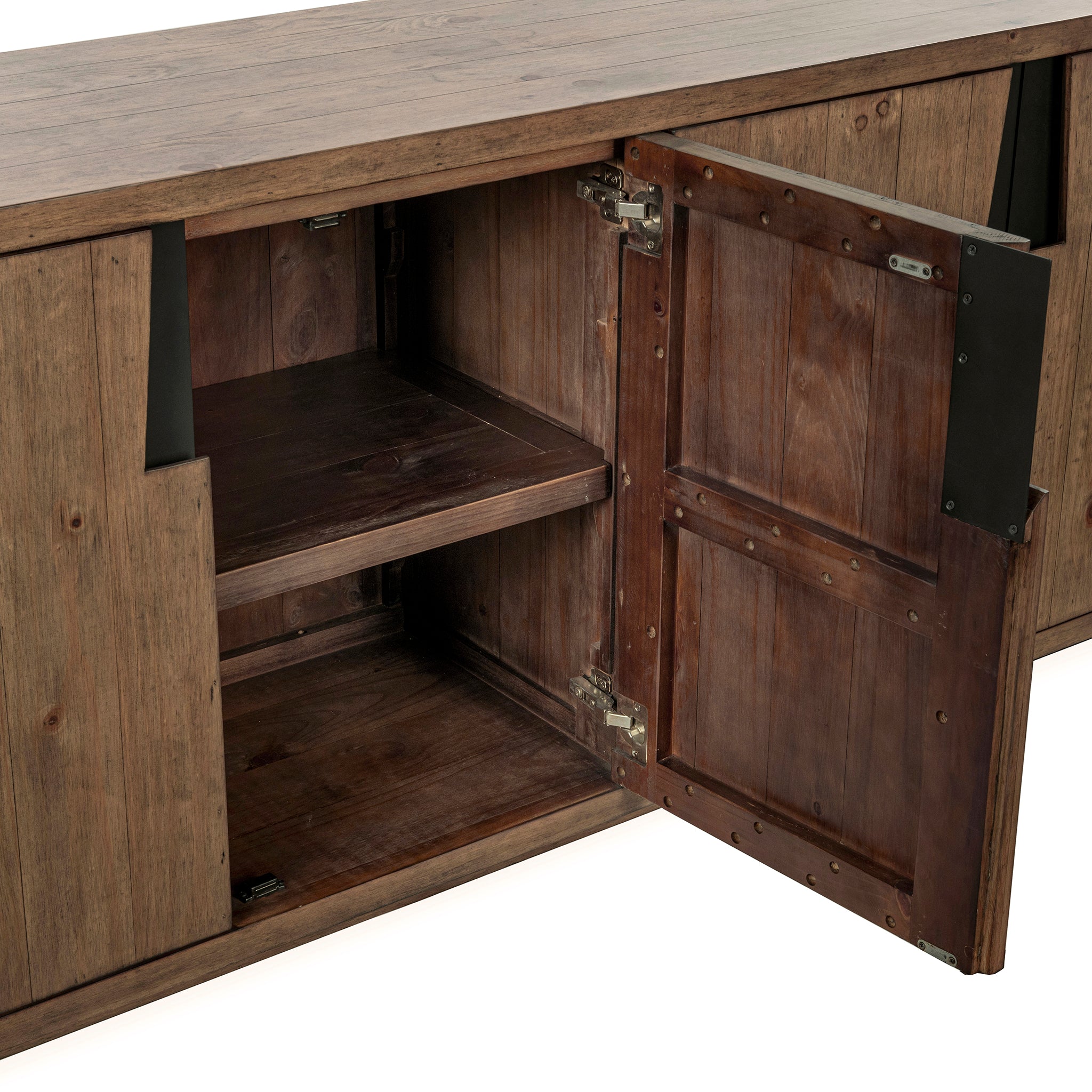 Lyra 4 Door Buffet - Smoke Brown