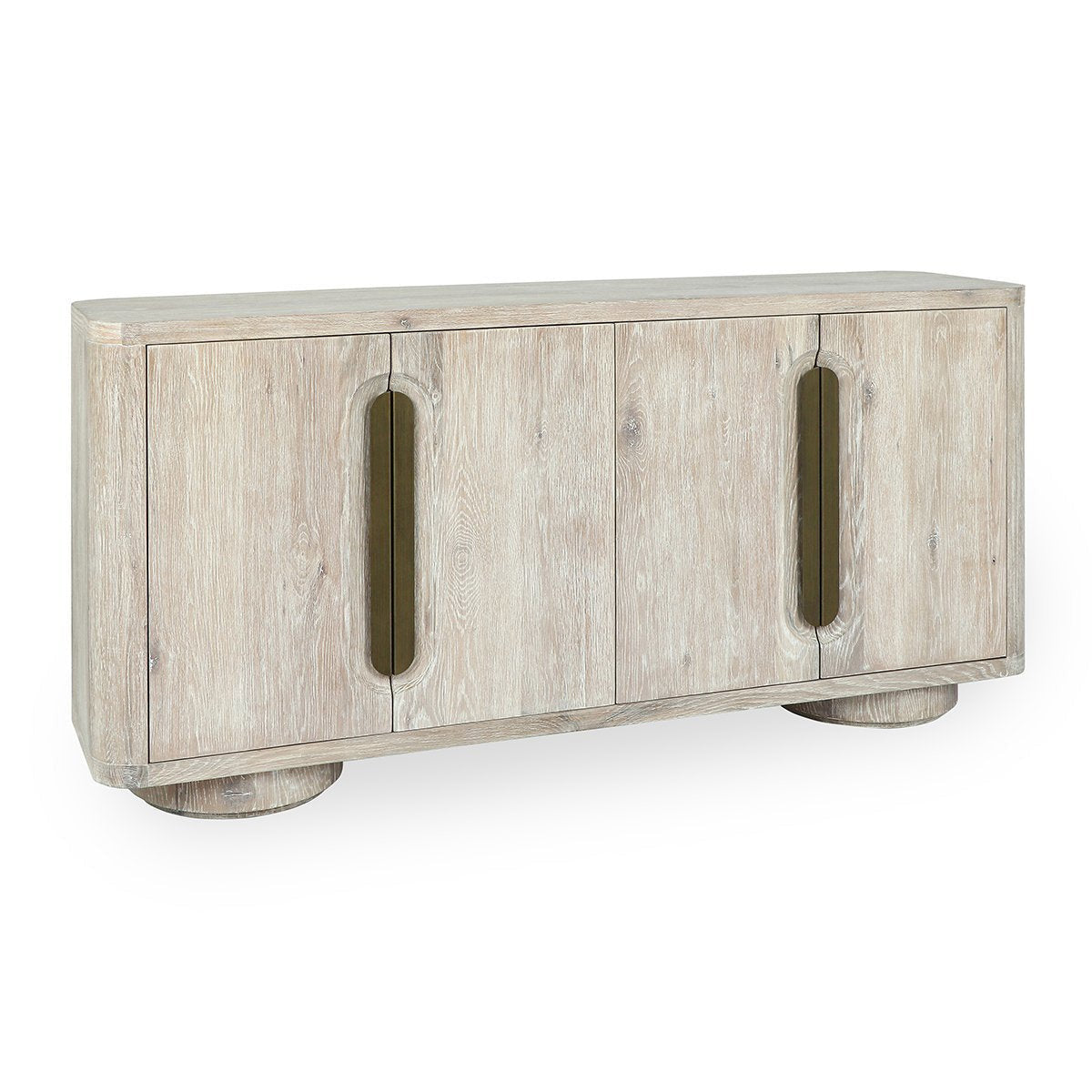 Tiber Solid Wood 4Dr Buffet - Cream Washed