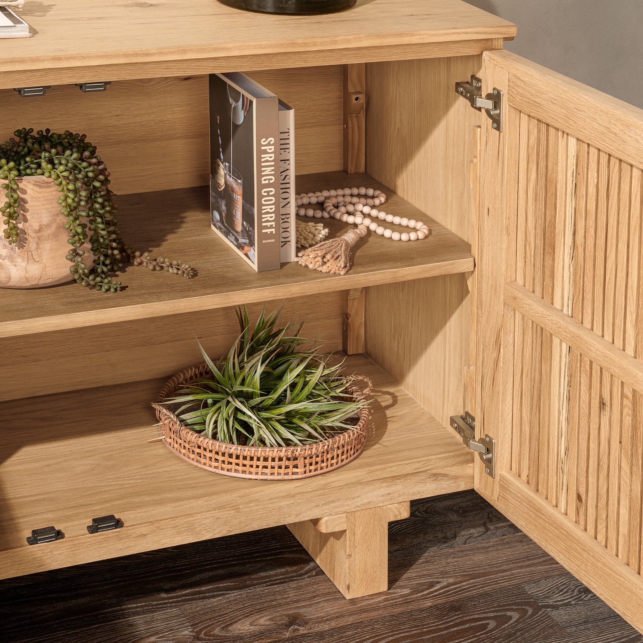 Roya 2 Door Cabinet - Toasted Brown