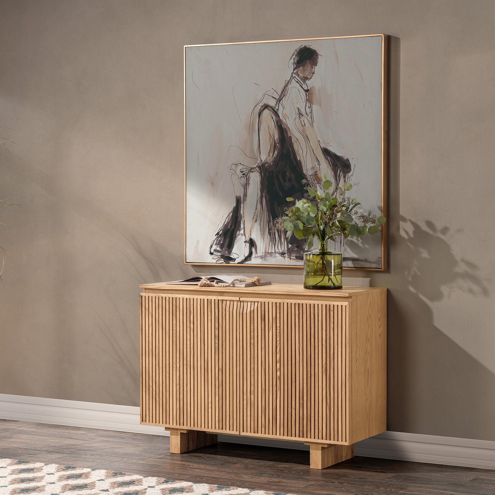 Roya 2 Door Cabinet - Toasted Brown