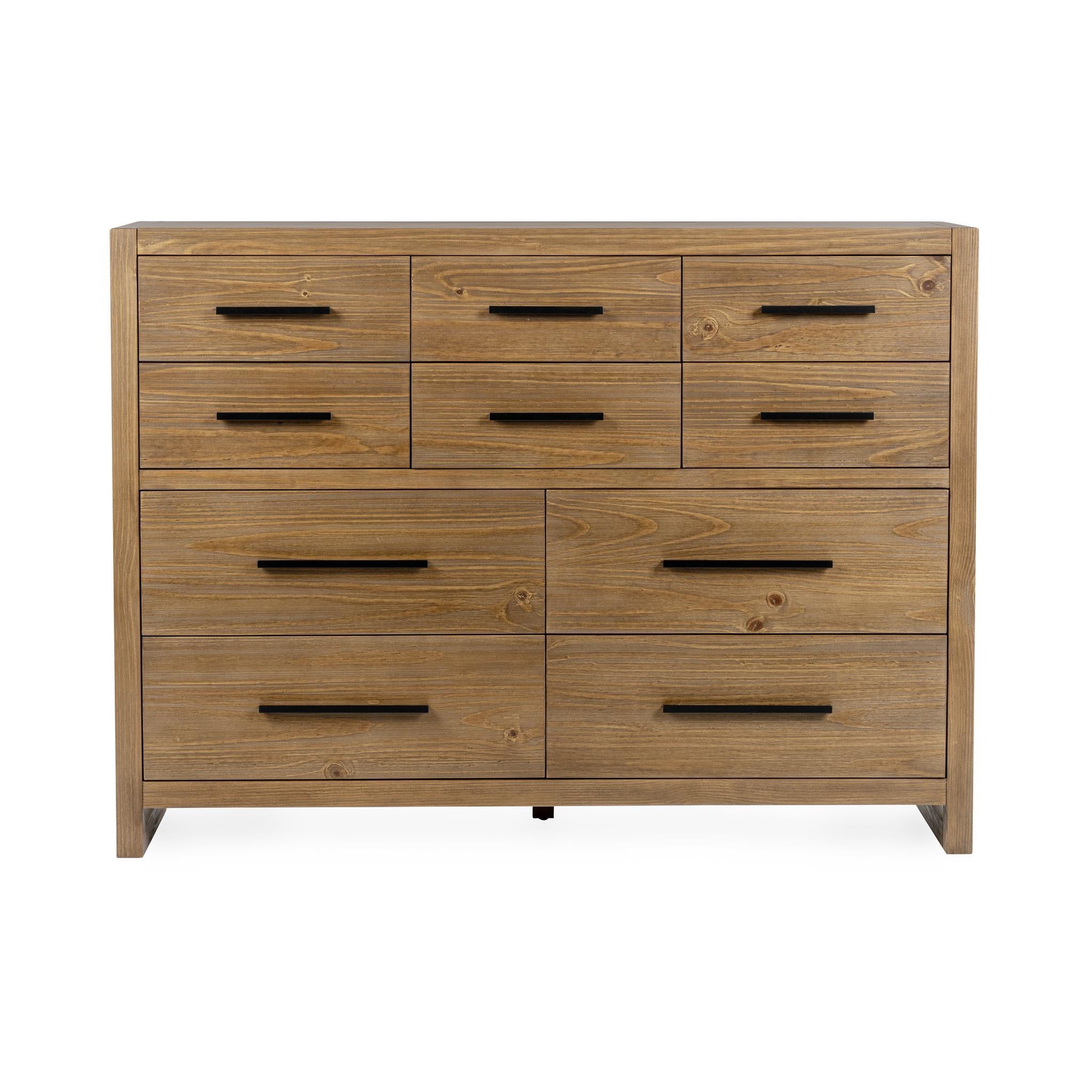 Fenmore 10 Drawer Dresser - Honey