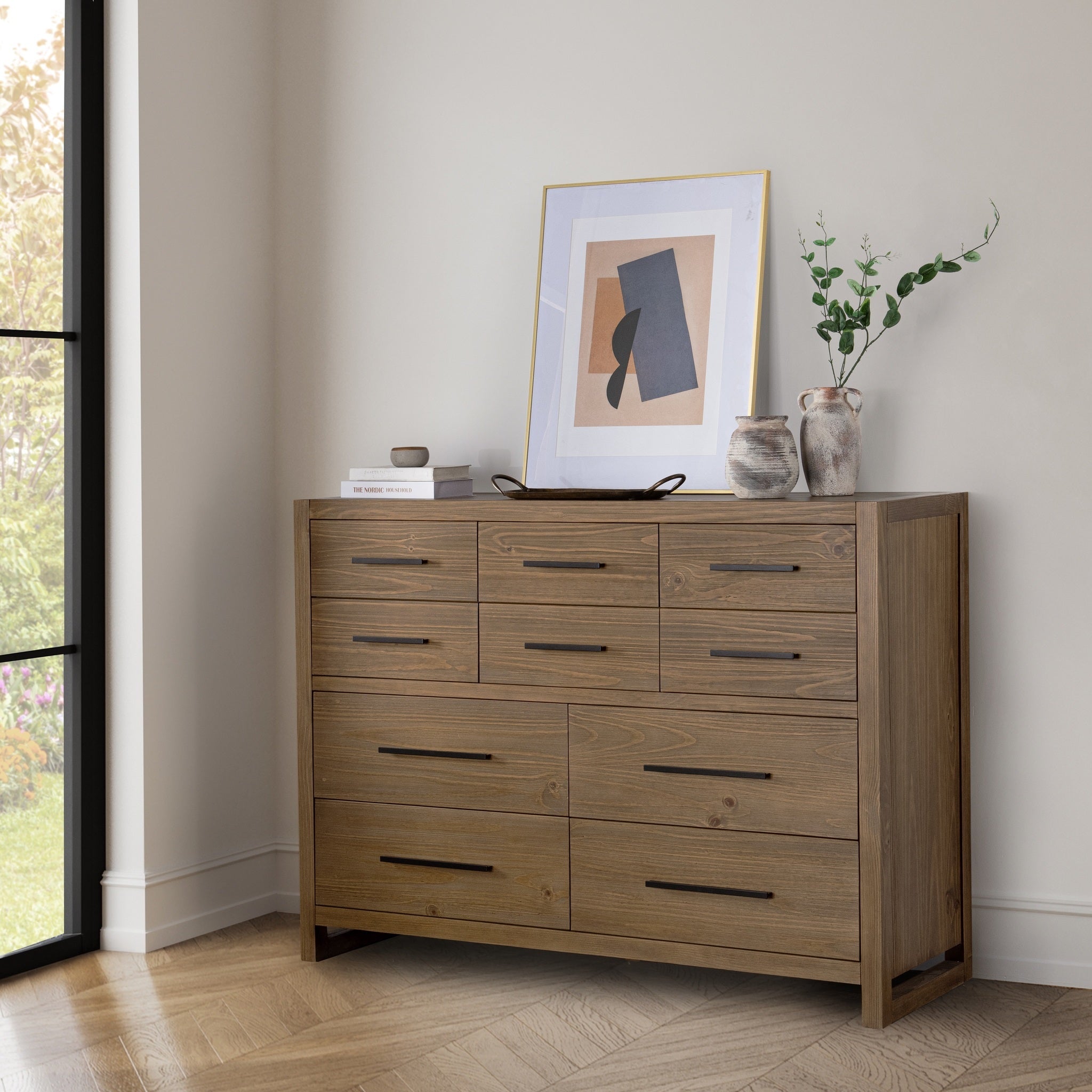 Fenmore 10 Drawer Dresser - Honey
