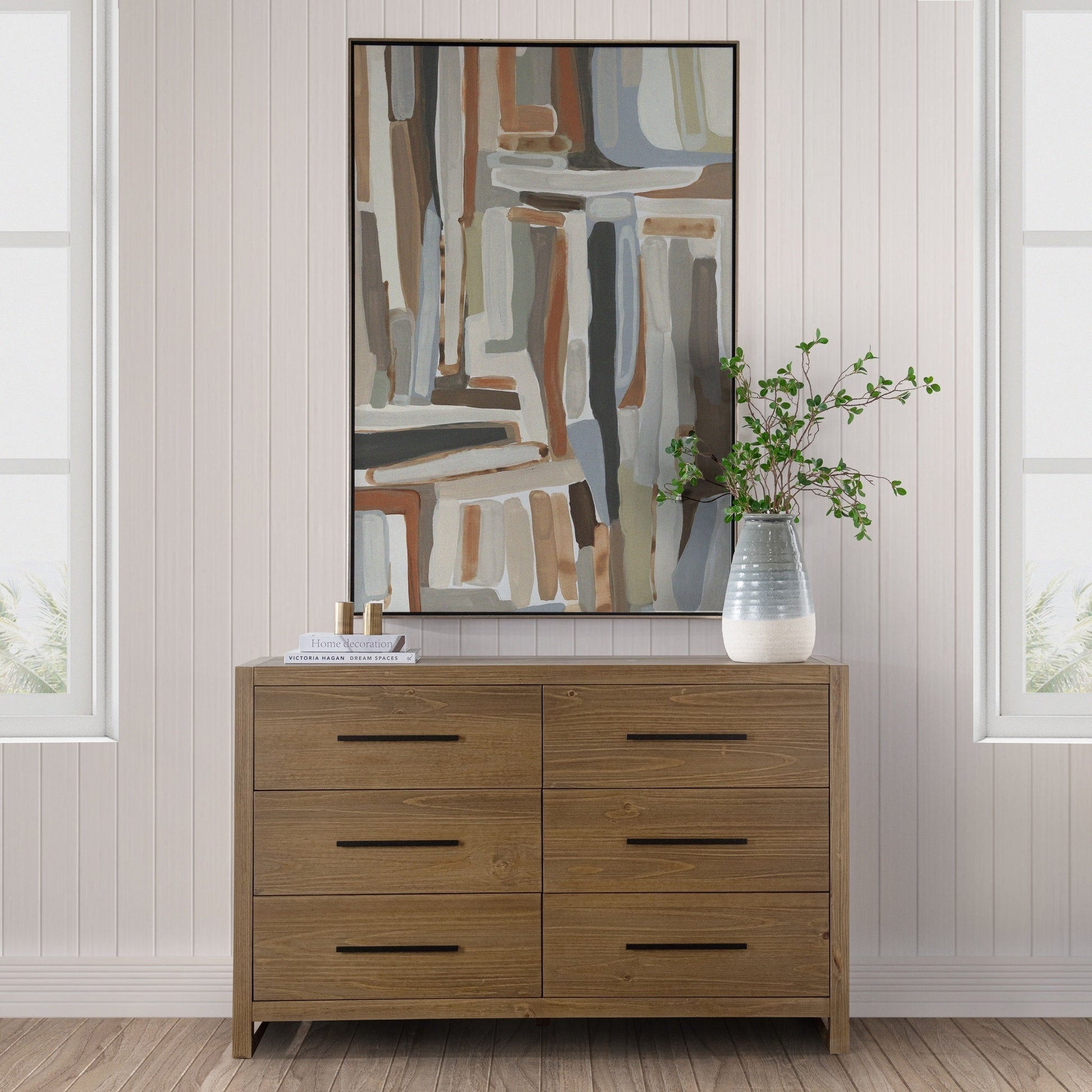 Fenmore 6Drw Dresser - Honey