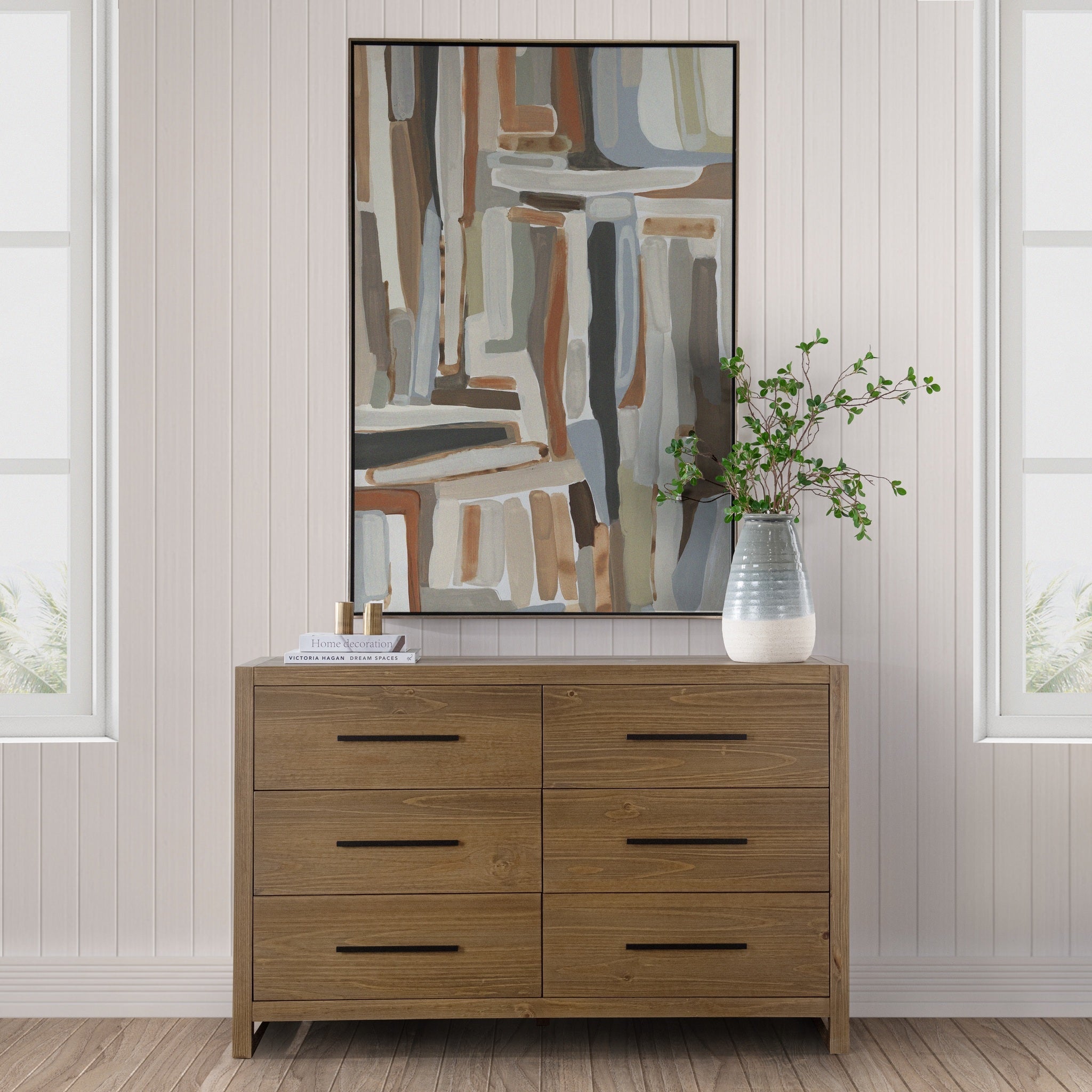 Fenmore 6Drw Dresser - Honey