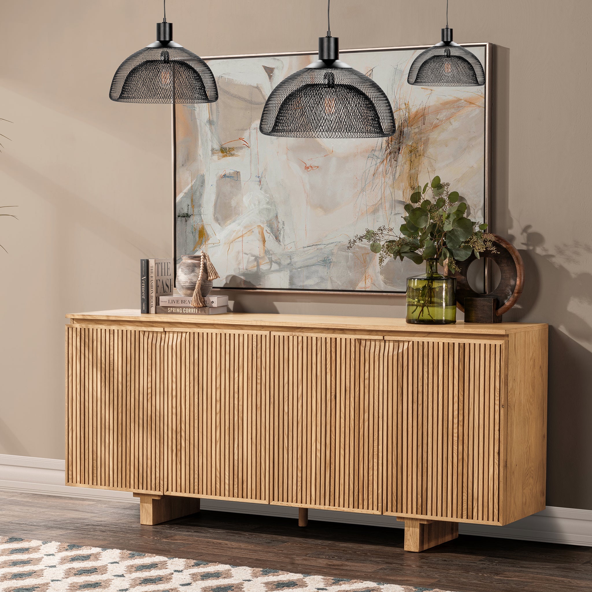 Roya 4 Door Cabinet - Natural
