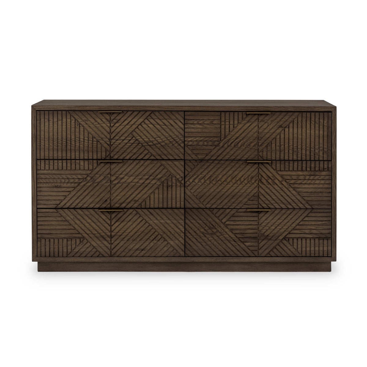 Santa Clara 6 Drawer Dresser - Toasted Brown