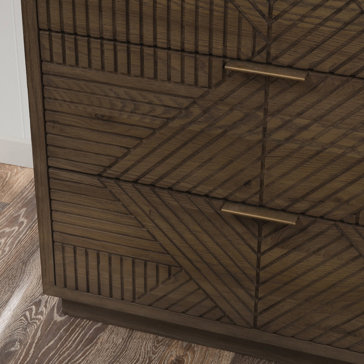 Santa Clara 6 Drawer Dresser - Toasted Brown