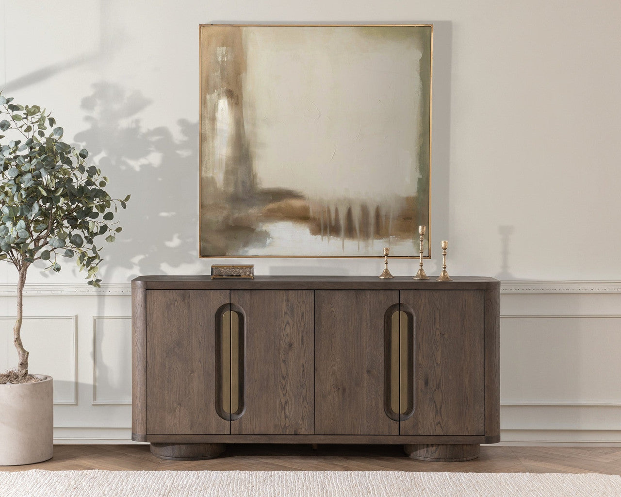 Tiber Solid Wood 4Dr Buffet