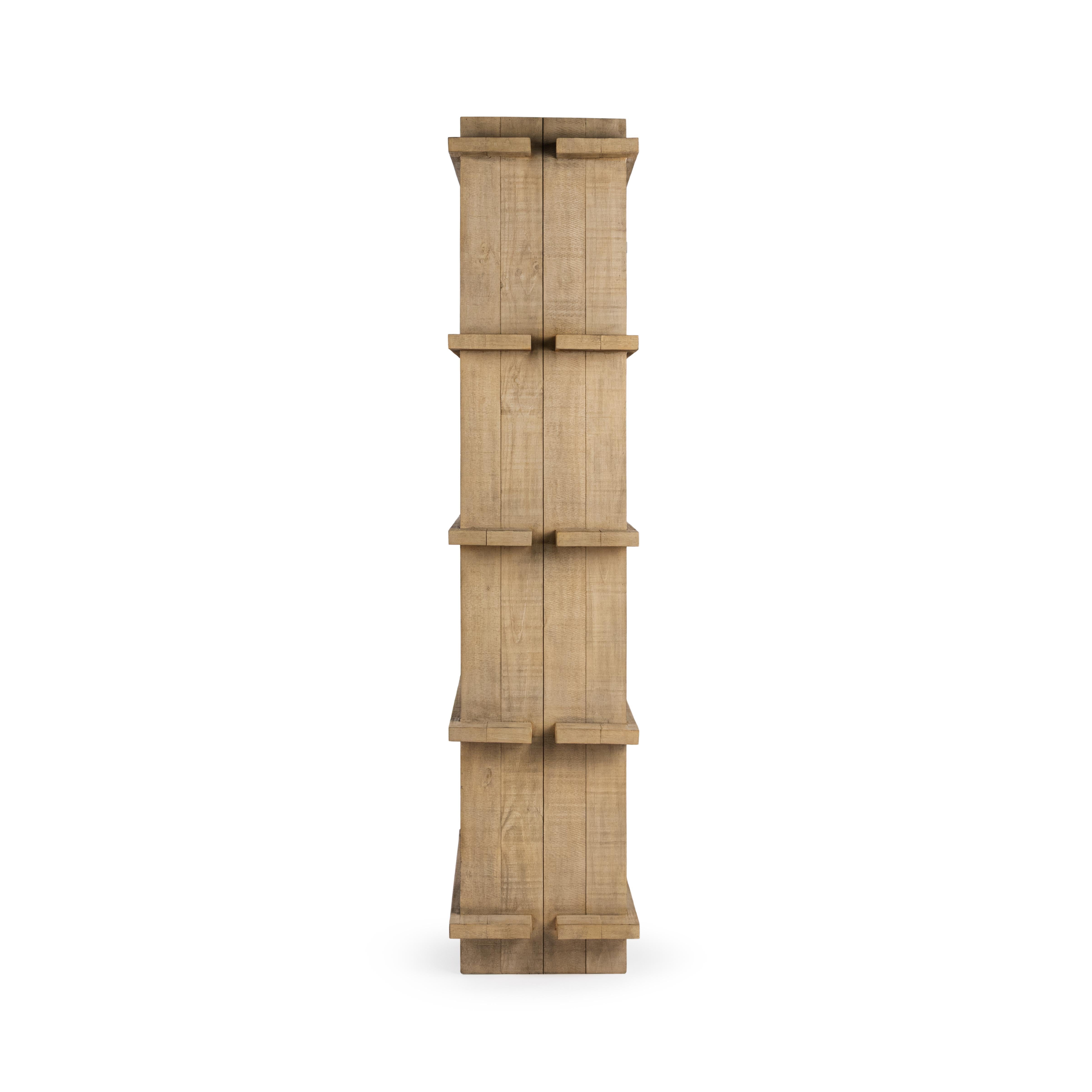 Karlla Bookshelf - Natural Clay