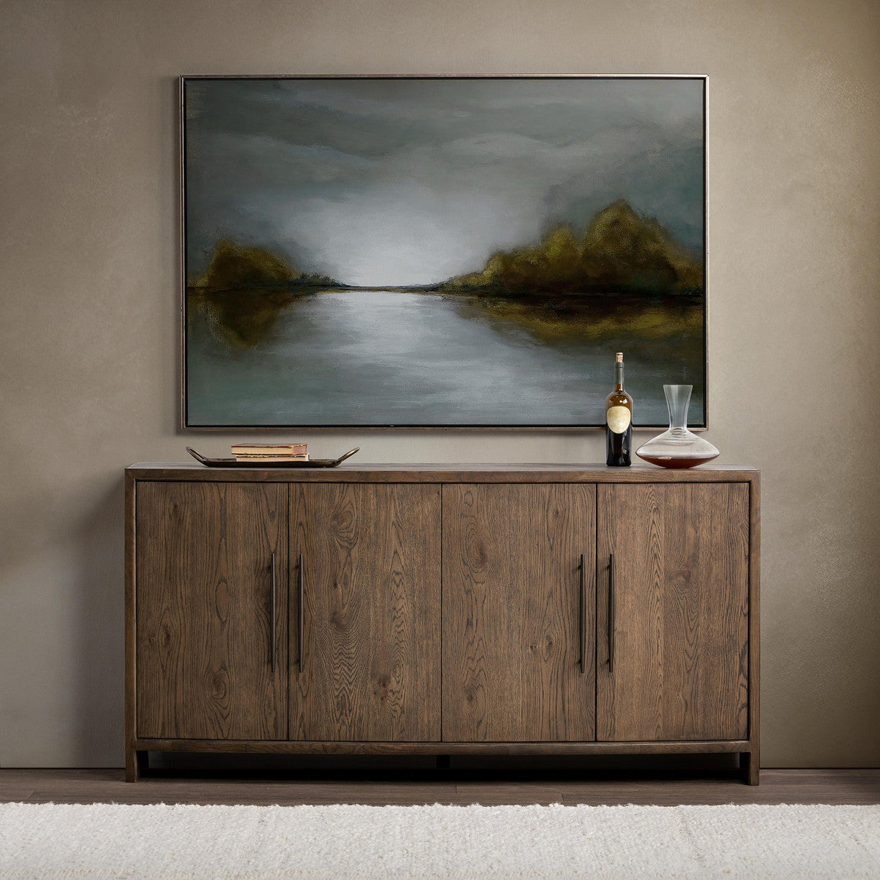 Estelle Soft Cocoa 4 Door Buffet
