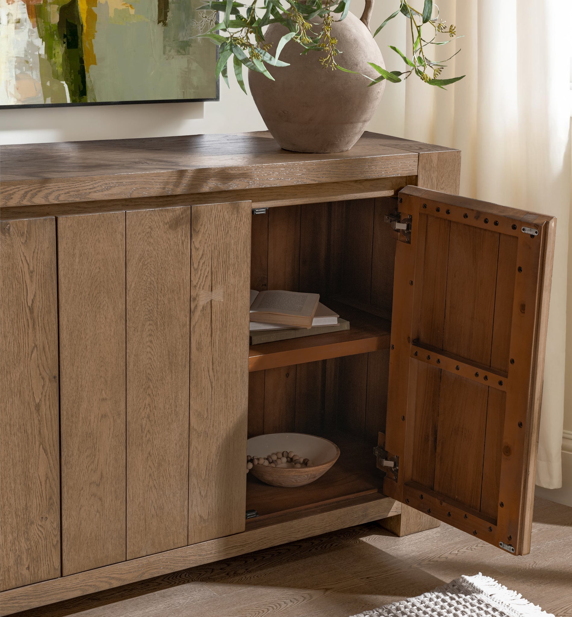 Bristol 4 Door Cabinet - Cafe Brown