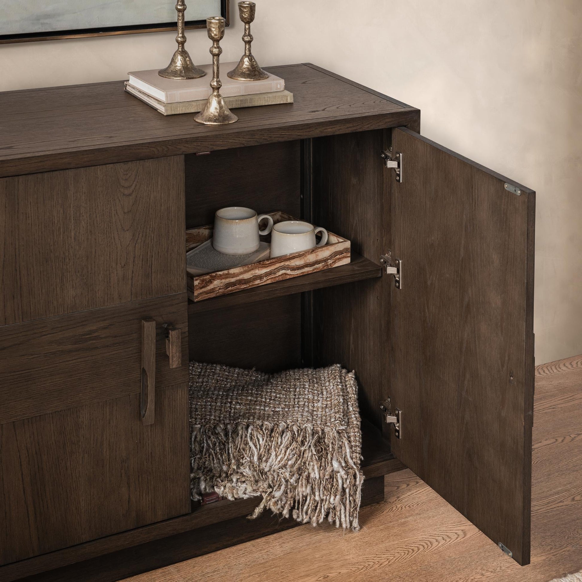 Oakridge 4 Door Cabinet - Havana Brown