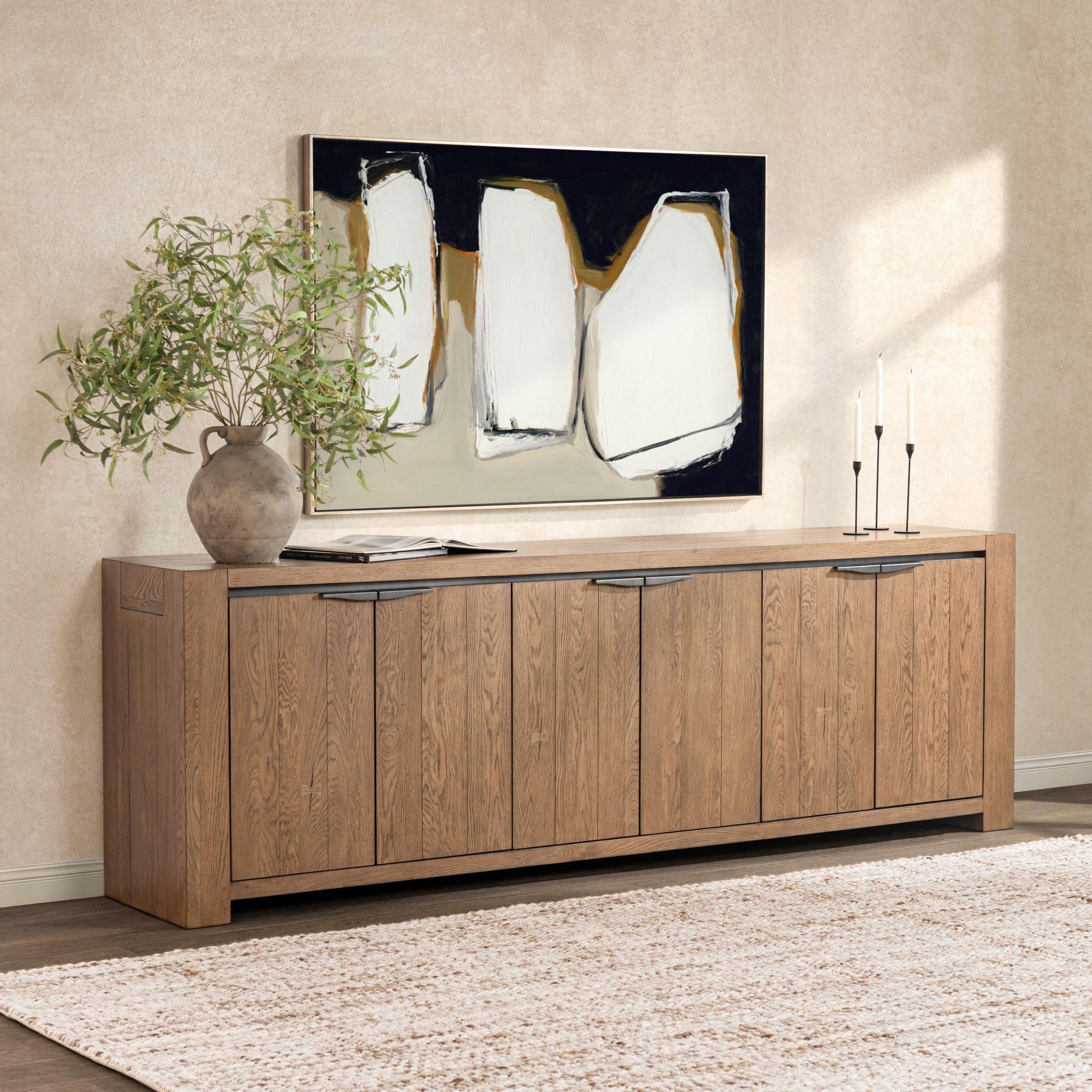 Alderson 6 Door Cabinet - Cafe Brown