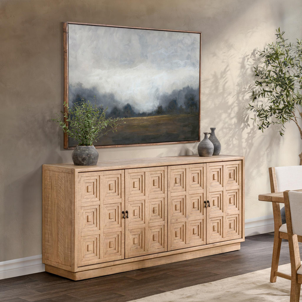 Carmona Cabinet - Oat Veil / 4 Door by Classic Home - view 8