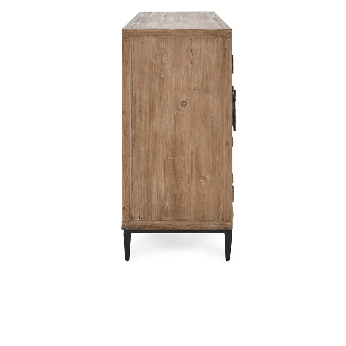 Maverick Solid Wood 4Dr Cabinet - Brown/Natural