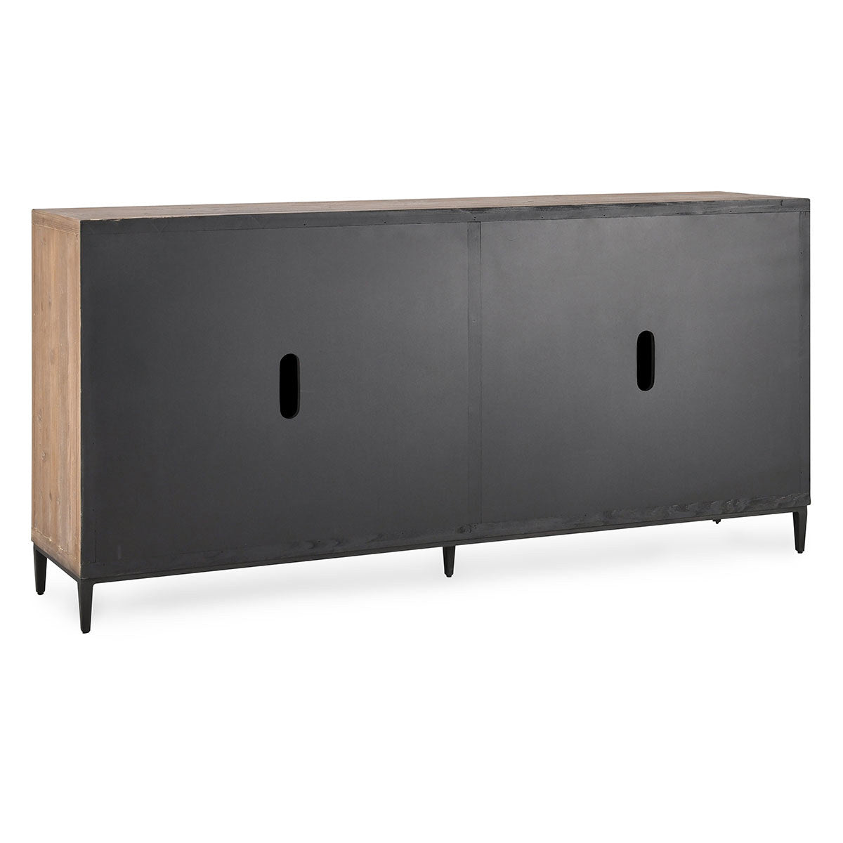 Maverick Solid Wood 4Dr Cabinet - Brown/Natural
