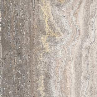 Lisbon 4 Door Cabinet - Weathered Black/Travertine