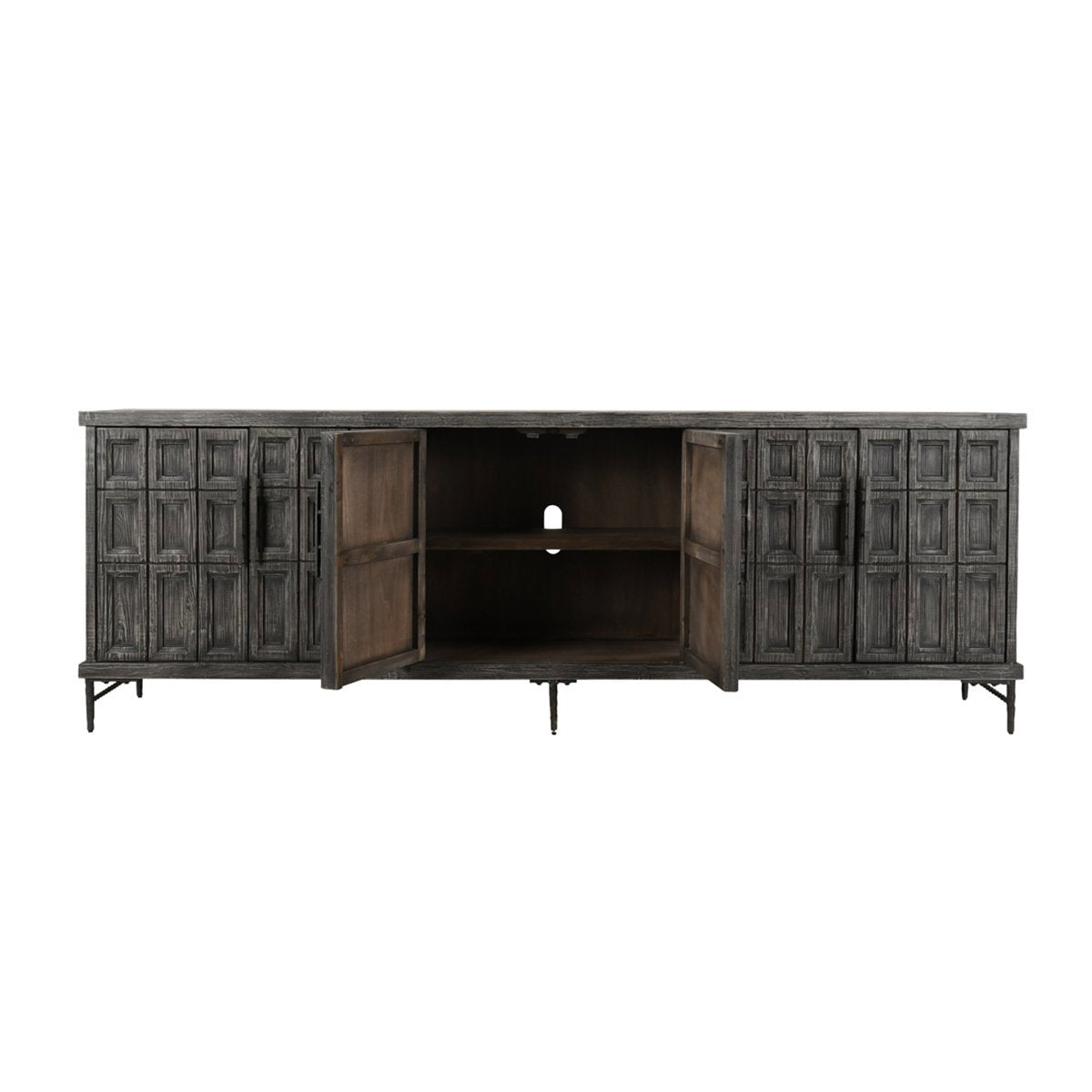 Willmark 6 Door Cabinet - Timeworn Black
