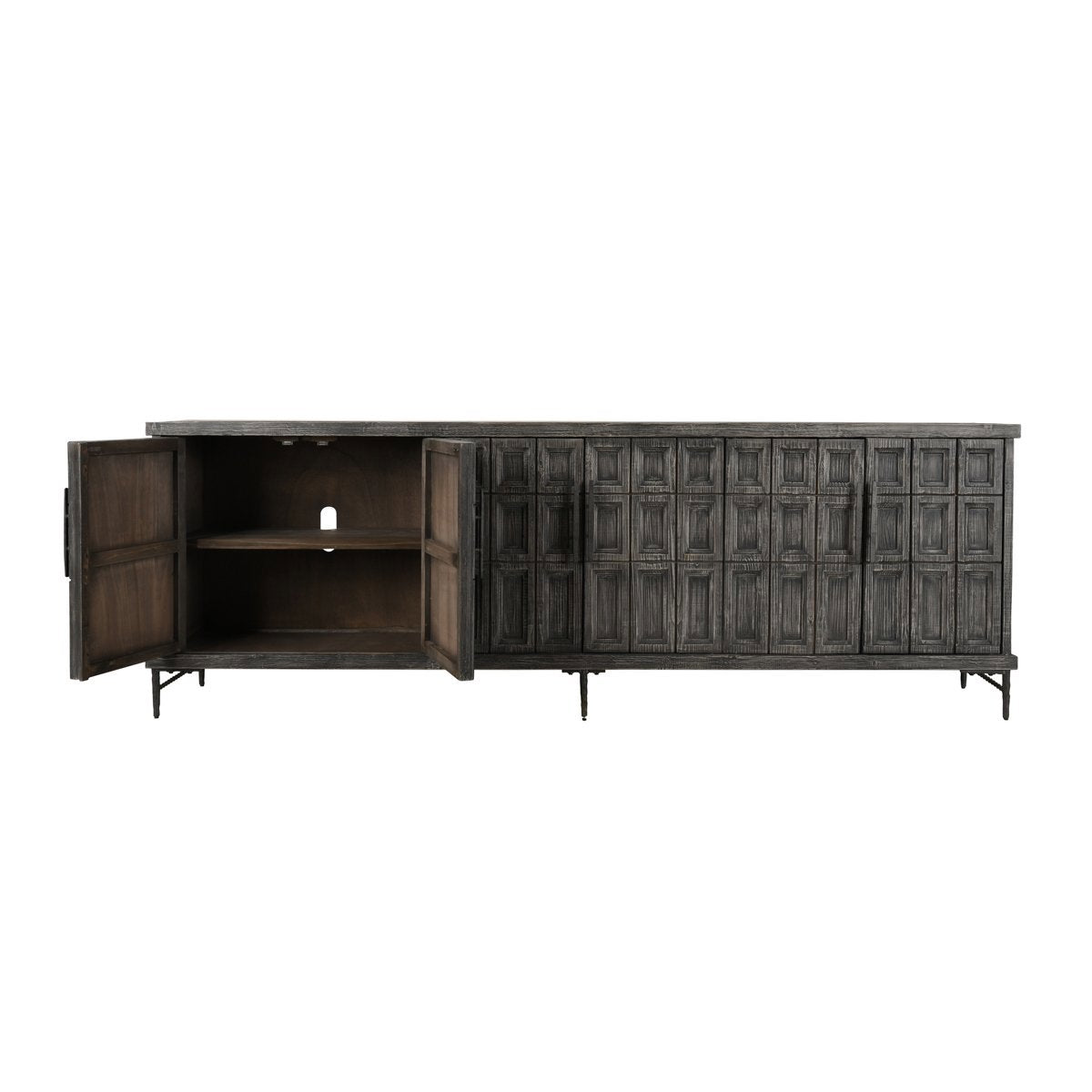 Willmark 6 Door Cabinet - Timeworn Black