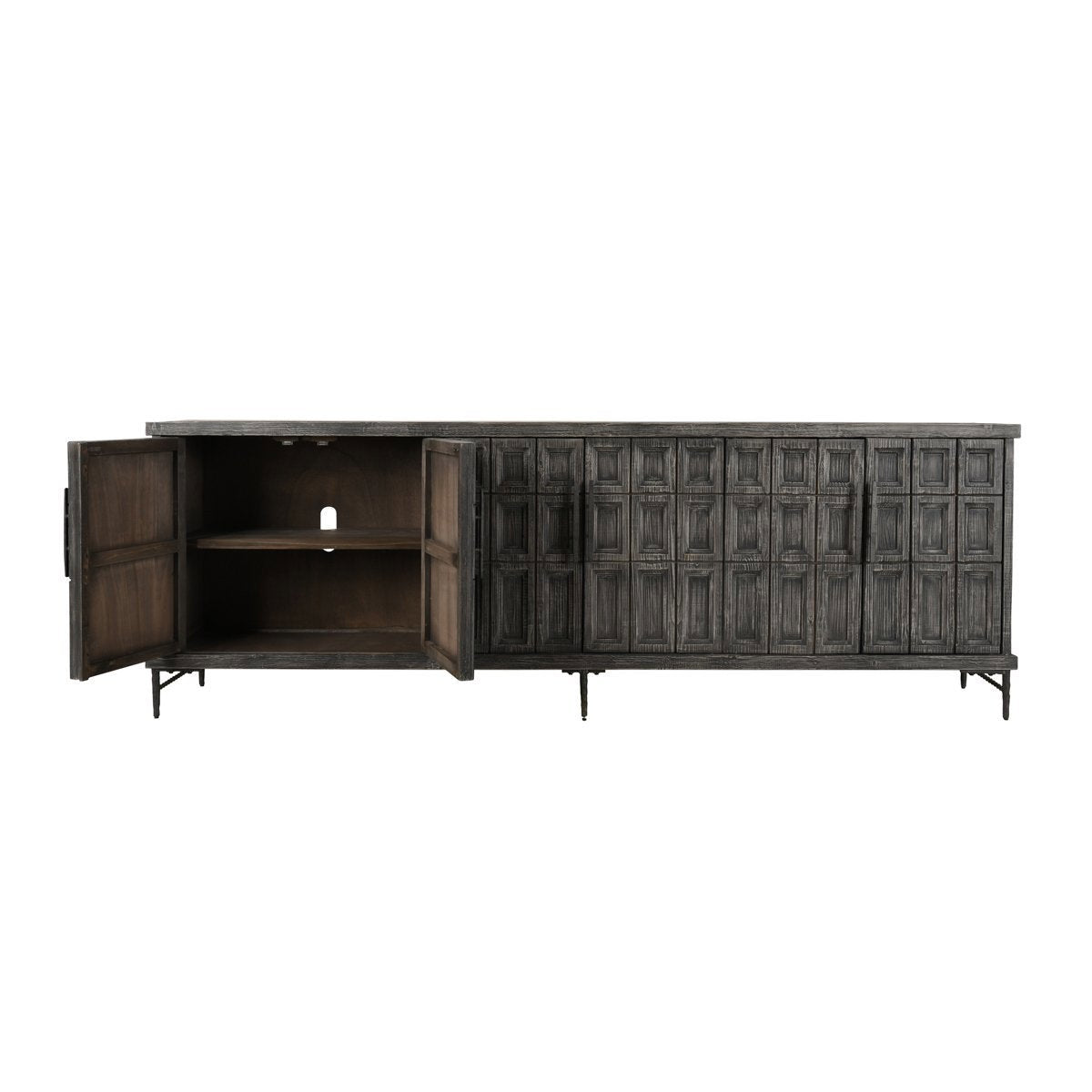 Mark Reclaimed Wood 6-Door Sideboard Cabinet 106"