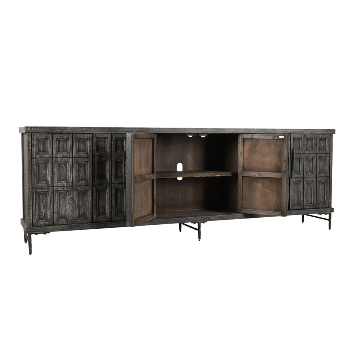 Willmark 6 Door Cabinet - Timeworn Black