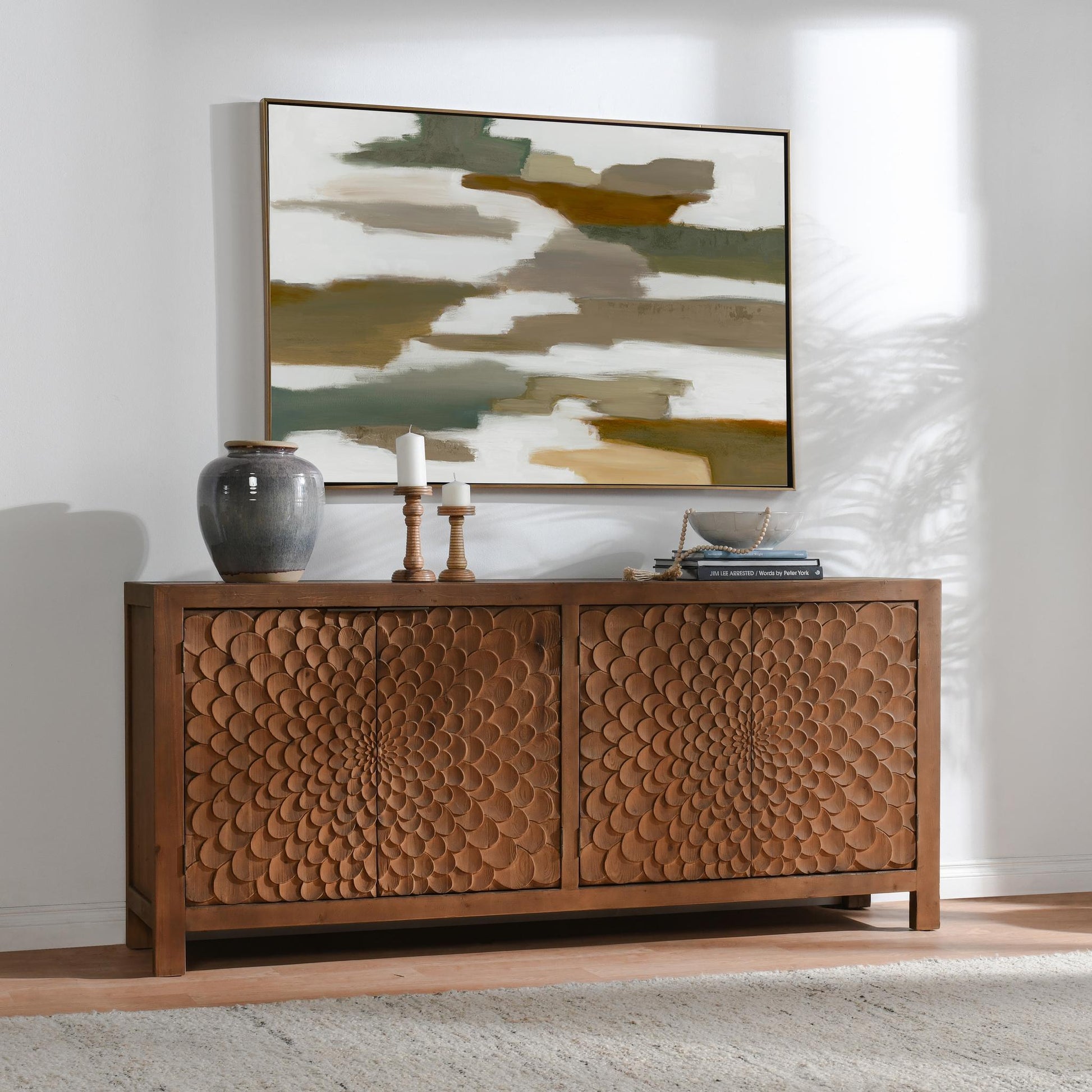Astrid 4 Door Buffet - Brown