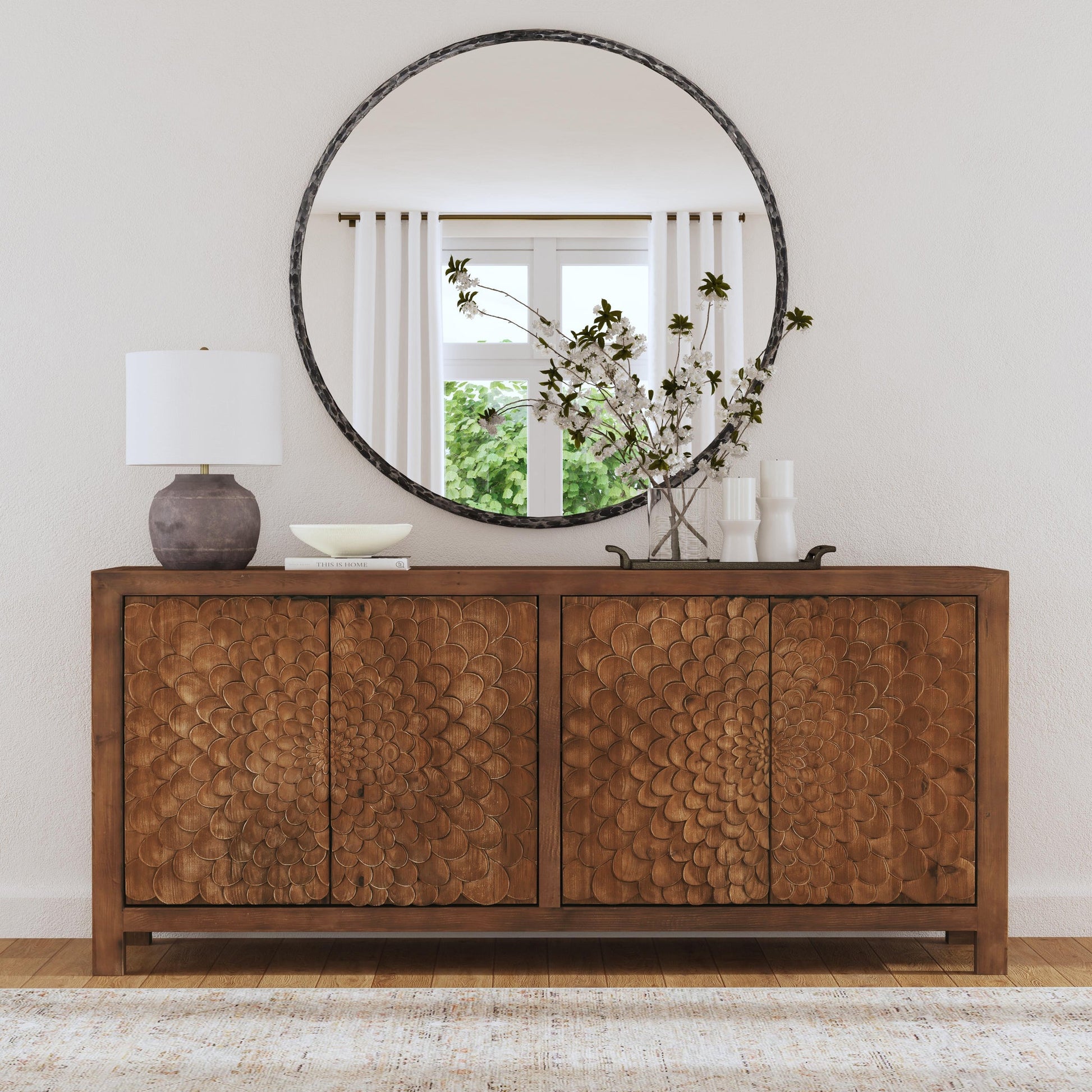 Astrid 4 Door Buffet - Brown