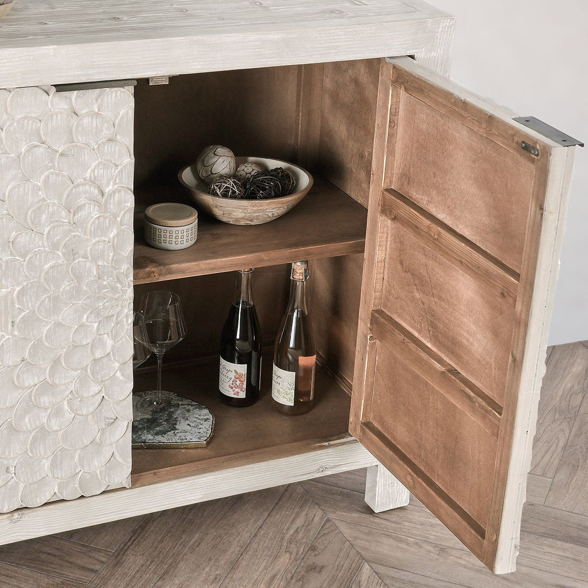 Astrid 4 Door Cabinet - Vintage Cream