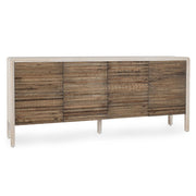 Elodie Solid Wood 4Dr Cabinet - Beige-Natural