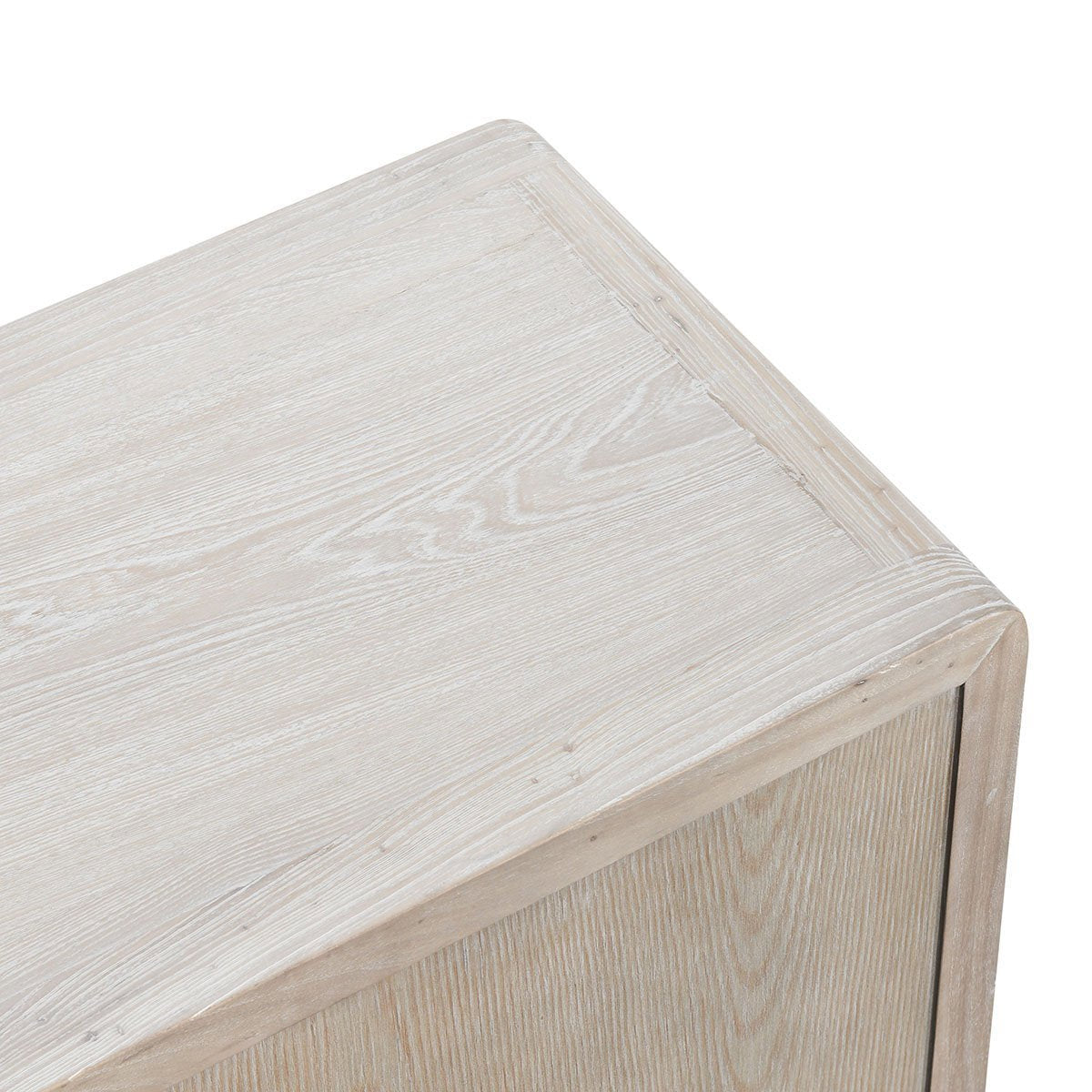 Elodie Solid Wood 4Dr Cabinet - Beige-Natural