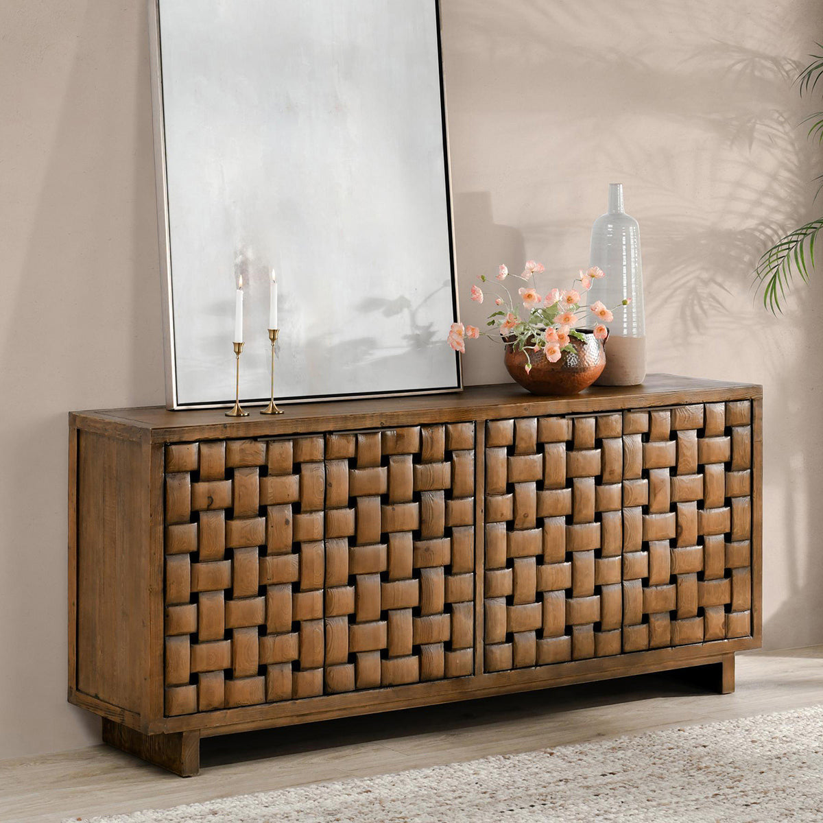 Bast Solid Wood 4Dr Cabinet