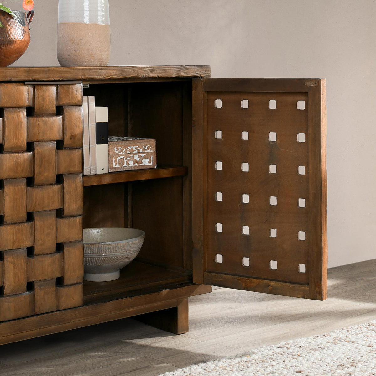 Bast Solid Wood 4Dr Cabinet