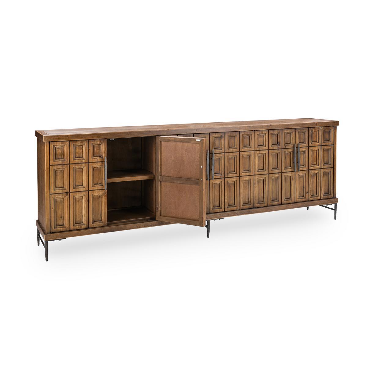 Willmark 6 Door Cabinet - Timeworn Black