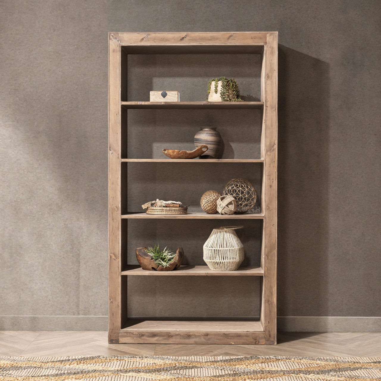 Nalani Solid Wood Bookshelf