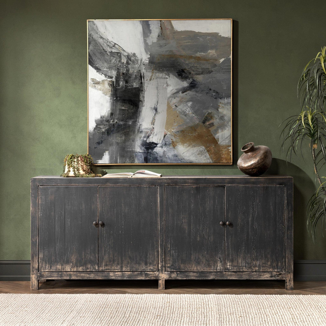 Naya Solid Wood 4Dr Buffet