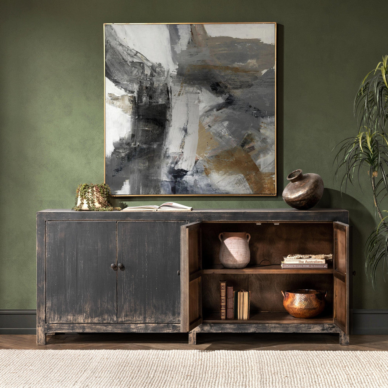 Naya Solid Wood 4Dr Buffet